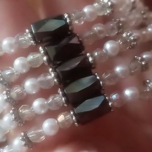 Magnetic Hematite Bead Wrap Bracelet /Necklace